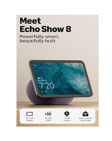 Amazon Echo Show 8 (2025) Smart Speaker with 8.7 Screen & Alexa & Control