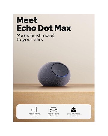 Amazon Echo Dot Max (2025) Smart Speaker with Alexa & Control & Smart Home Hub