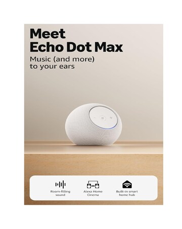 Amazon Echo Dot Max (2025) Smart Speaker with Alexa & Control & Smart Home Hub