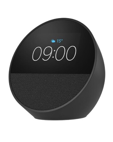 Amazon Echo Spot Smart Alarm Clock with Alexa - Black