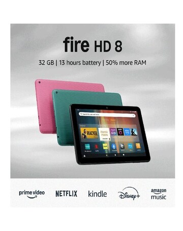 Amazon Fire HD 8 8in 32GB Tablet (2024) - Hibiscus