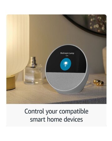 Amazon Echo Spot Smart Alarm Clock with Alexa - White