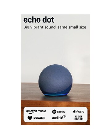 Amazon Echo Dot (5th Gen) Smart Speaker with Alexa - Deep Sea Blue