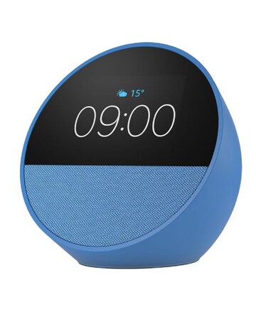 Amazon Echo Spot Smart Alarm Clock with Alexa - Blue