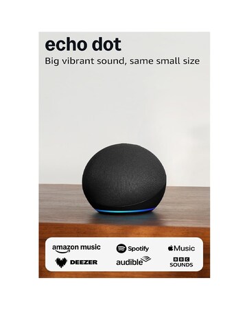 Amazon Echo Dot (5th Gen) Smart Speaker with Alexa - Charcoal