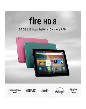 Amazon Fire HD 8 8in 64GB Tablet (2024) - Black