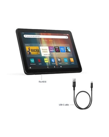 Amazon Fire HD 8 8in 64GB Tablet (2024) - Black