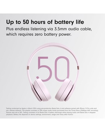 Beats Solo 4 True Wireless On-Ear Headphones - Pink