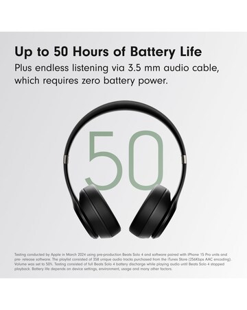 Beats Solo 4 True Wireless On-Ear Headphones - Black