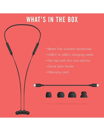 Beats Flex Wireless Bluetooth Earphones - Beats Black