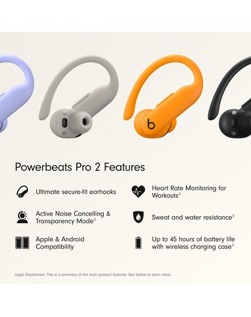 Beats Powerbeats Pro 2 Wireless Noise-Cancelling Sports Earbuds - Orange