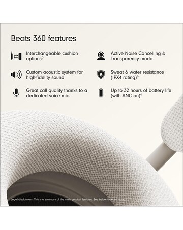 Beats 360 Over-Ear Noise-Cancelling Wireless Headphones - Cloud