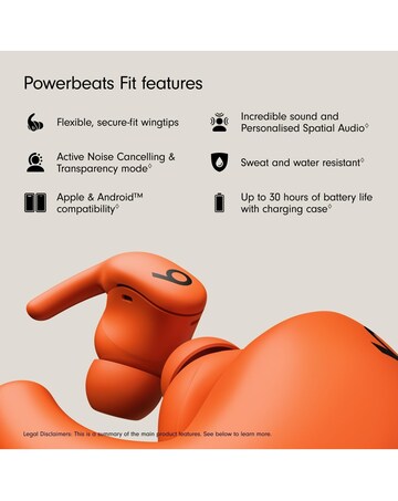 Beats Powerbeats Fit Wireless Workout Earbuds - Spark Orange