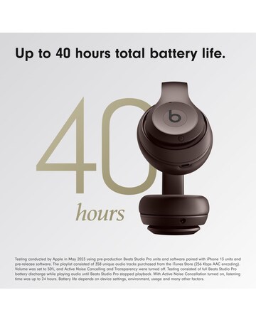 Beats Studio Pro ANC Over-Ear Wireless Headphones - Deep Brown