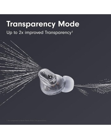 Beats Studio Buds + True Wireless Noise-Cancelling Earbuds - Clear