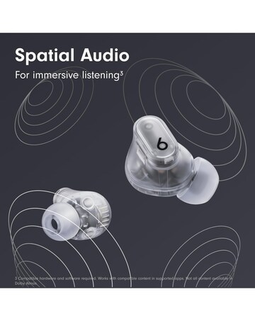 Beats Studio Buds + True Wireless Noise-Cancelling Earbuds - Clear
