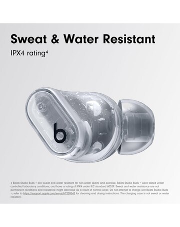Beats Studio Buds + True Wireless Noise-Cancelling Earbuds - Clear