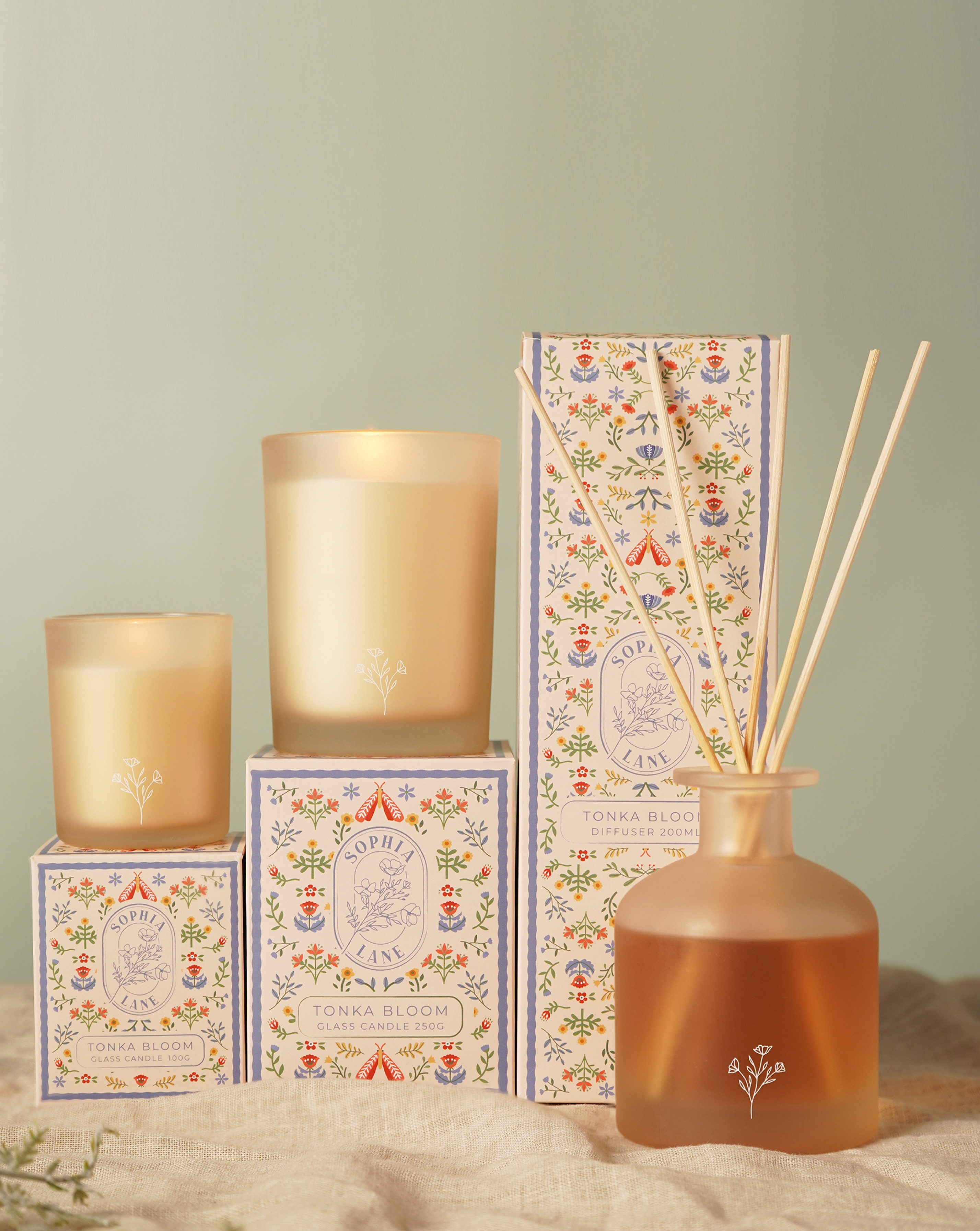 Sophia Lane Tonka Bloom Candle