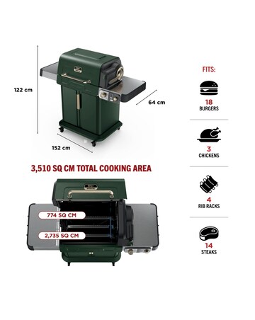 Ninja FlexFlame Outdoor Cooking System PG301UK Green