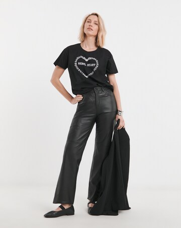 Religion Rebel Heart Hand Tie Dyed Embellished T-Shirt