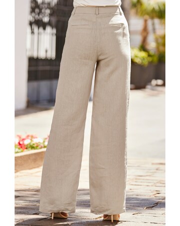 Sosandar 100% Linen Wide Leg