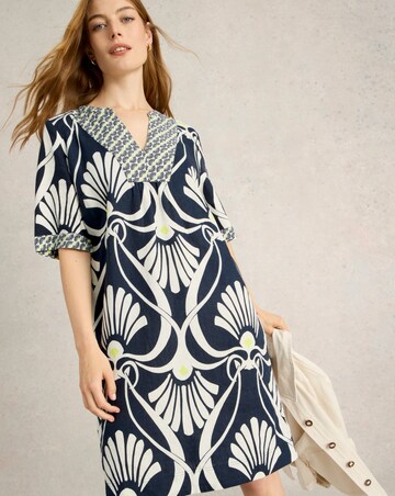 White Stuff Ash Linen Dress