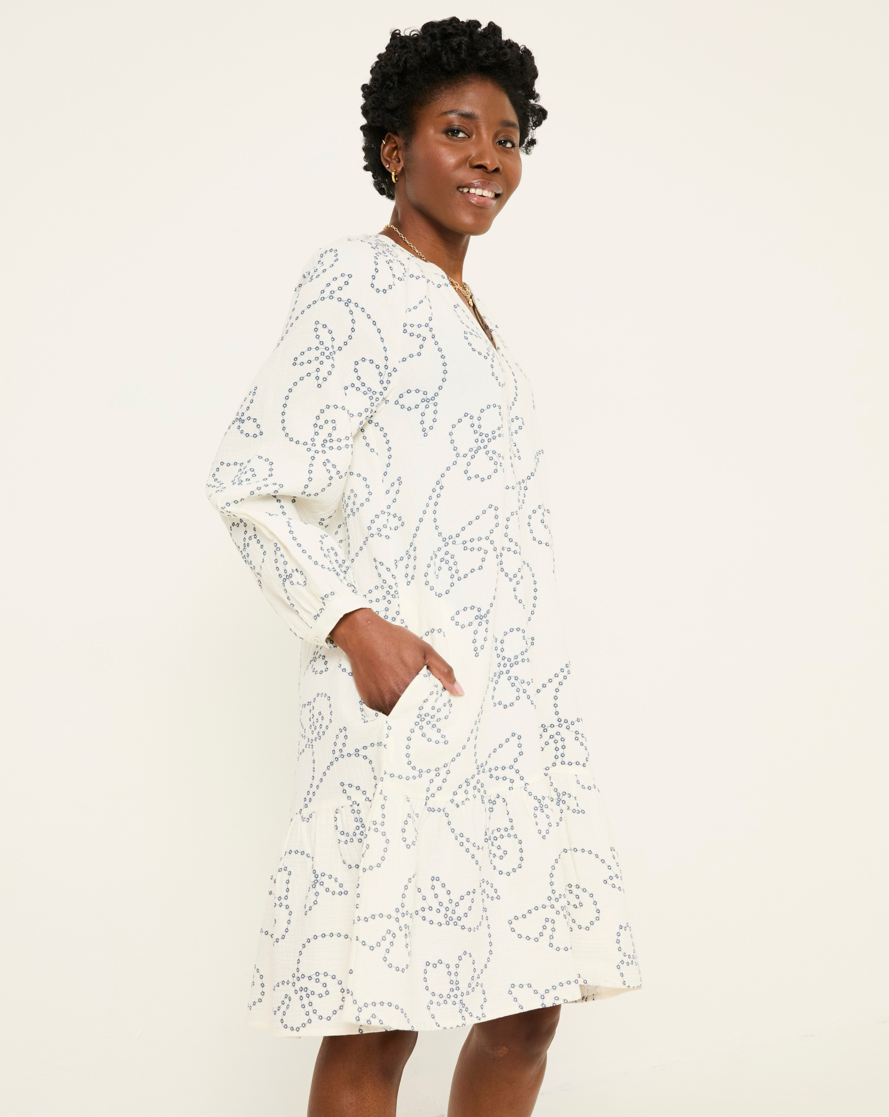 FatFace Frill Embroidery Tunic