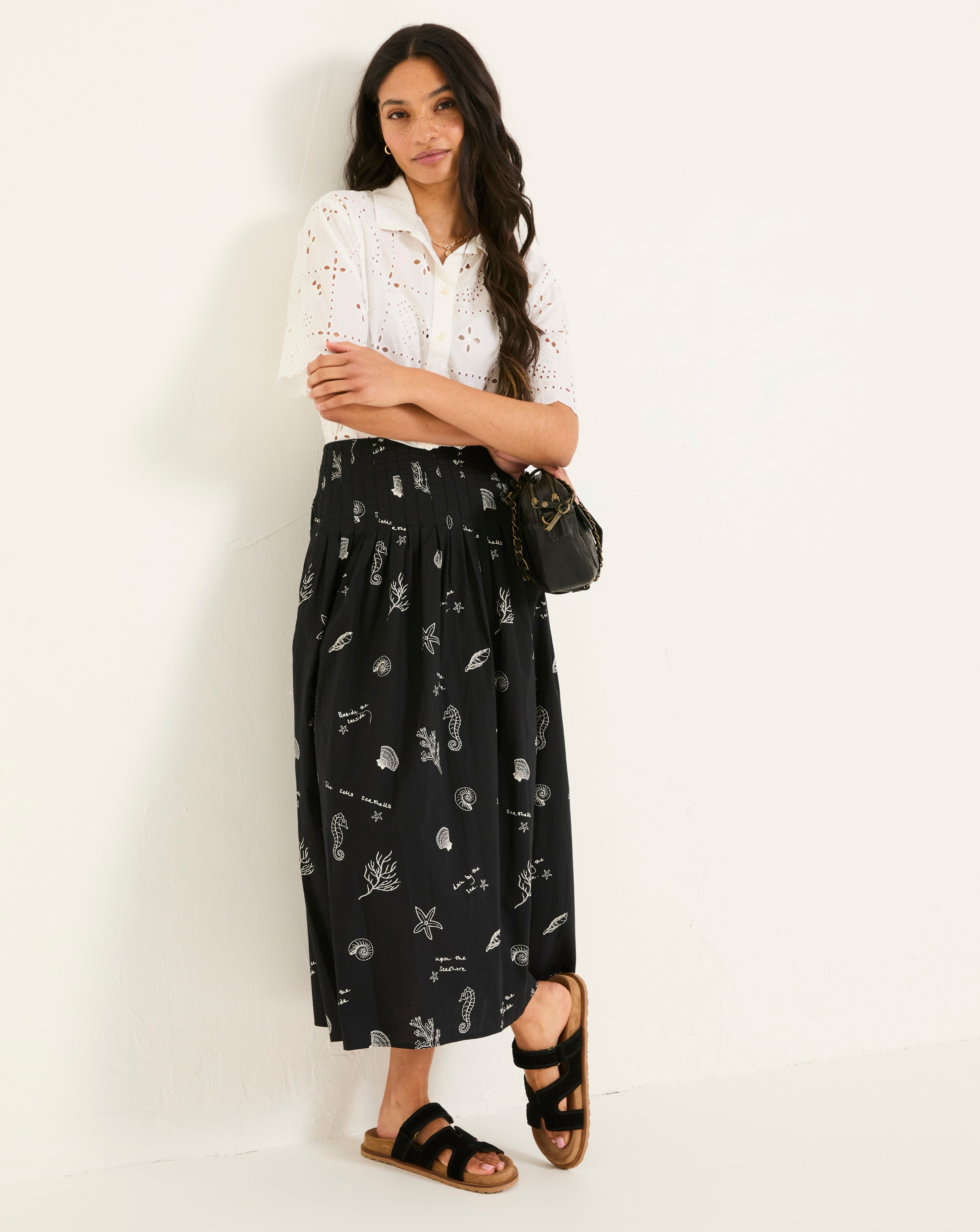 FatFace Pip Embroidered Midi