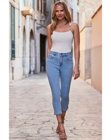 Sosandar Bead Detail Strappy Knit Top