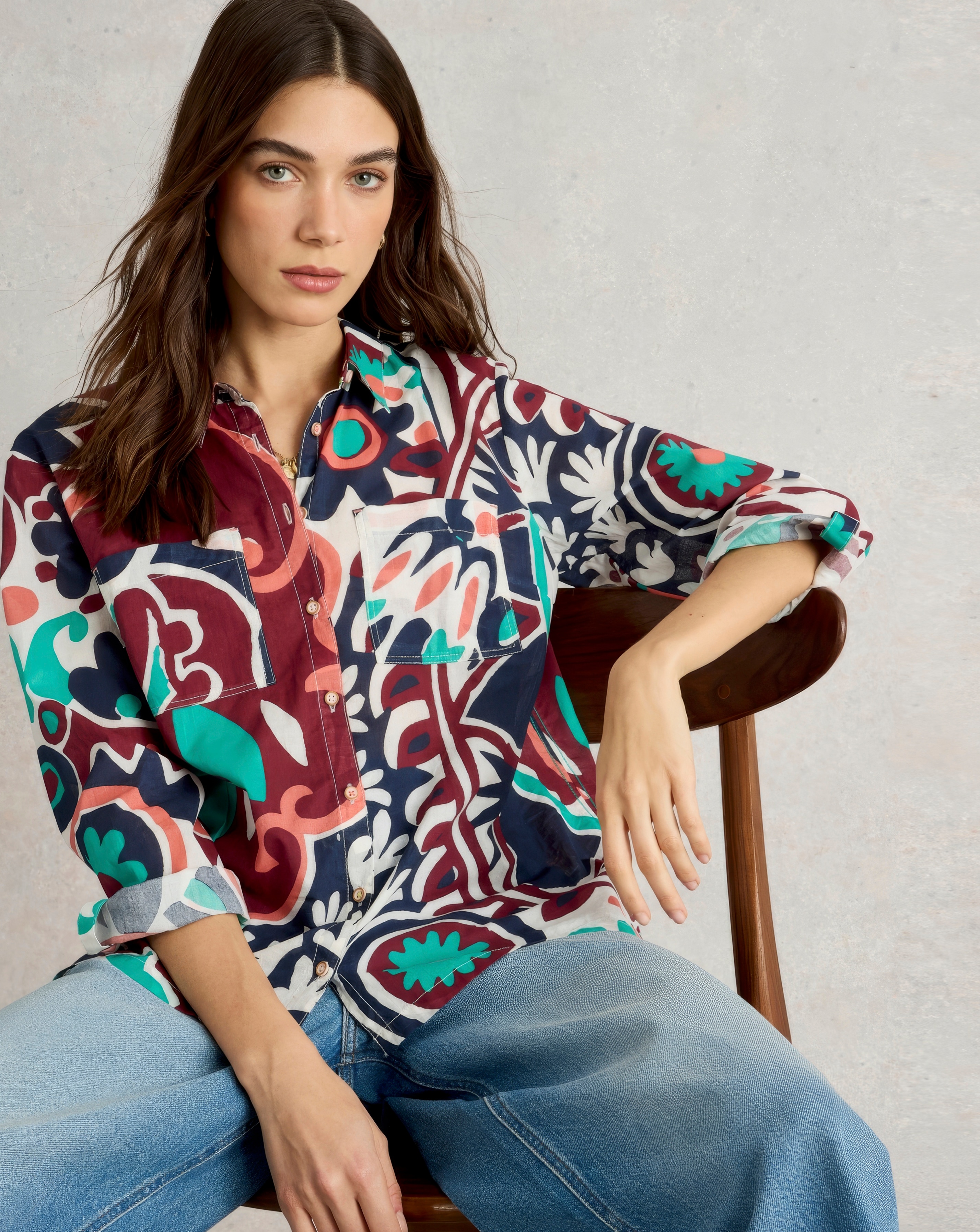 White Stuff Sophie Organic Cotton Shirt