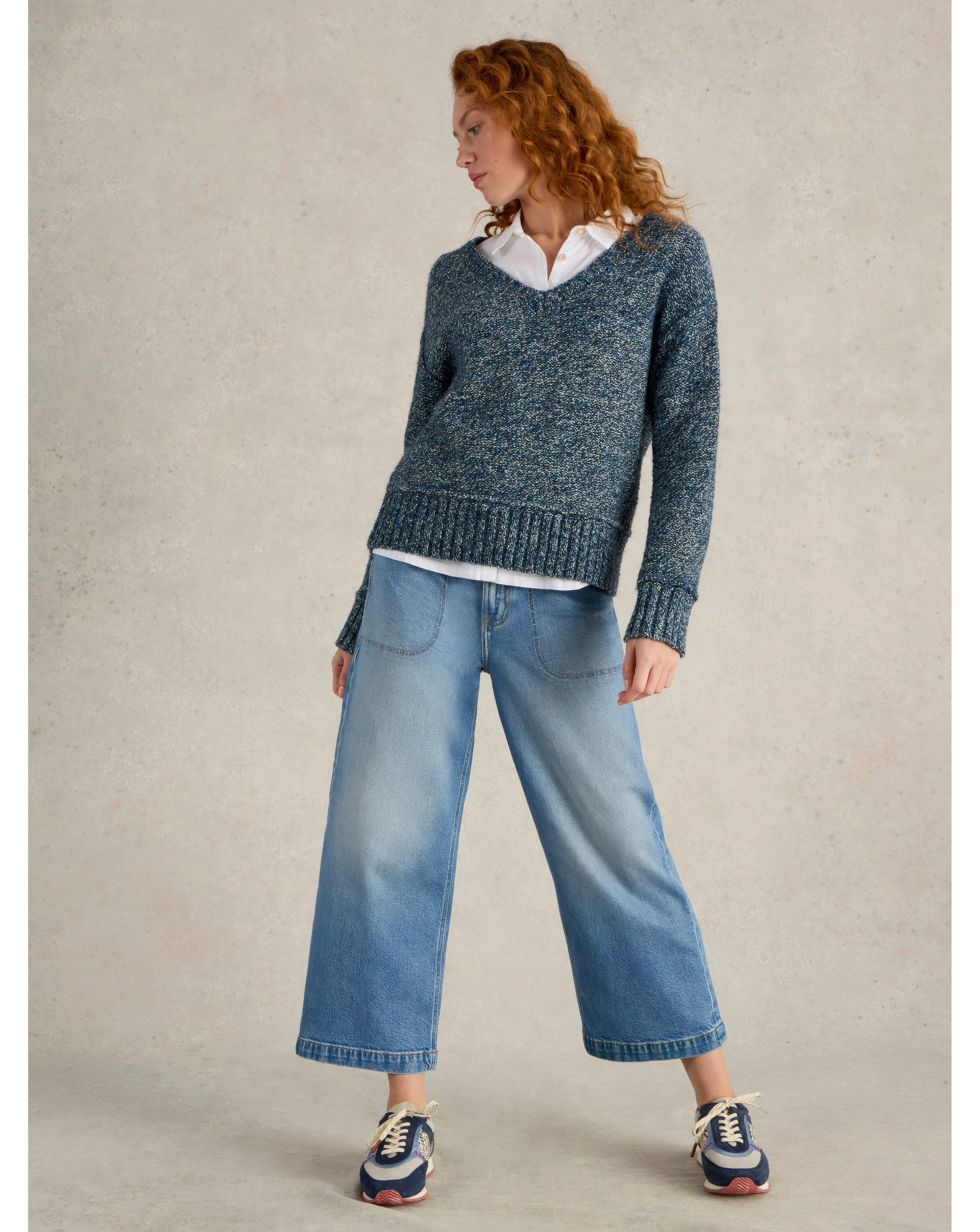 White Stuff Wide Leg Grop Jean