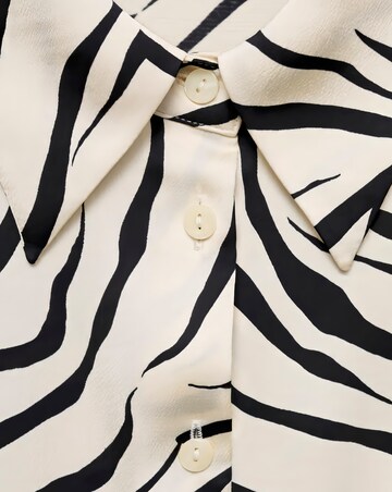 Mango Ideale Zebra Print Shirt