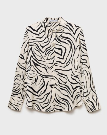 Mango Ideale Zebra Print Shirt