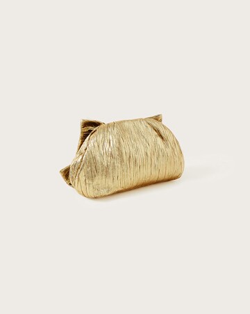 Monsoon Oversized Bow Metallic Bag