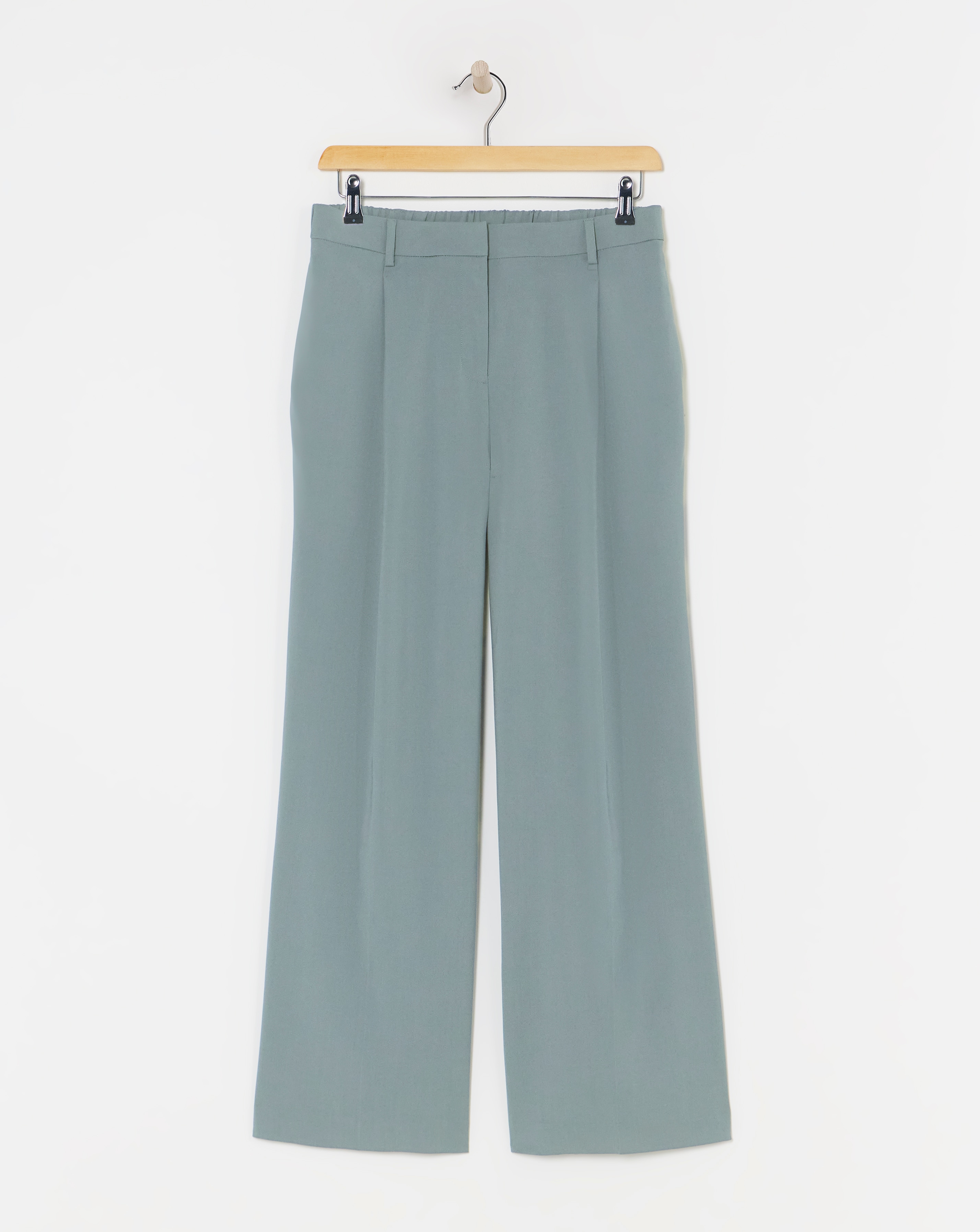 Pleated Wide Leg Trousers