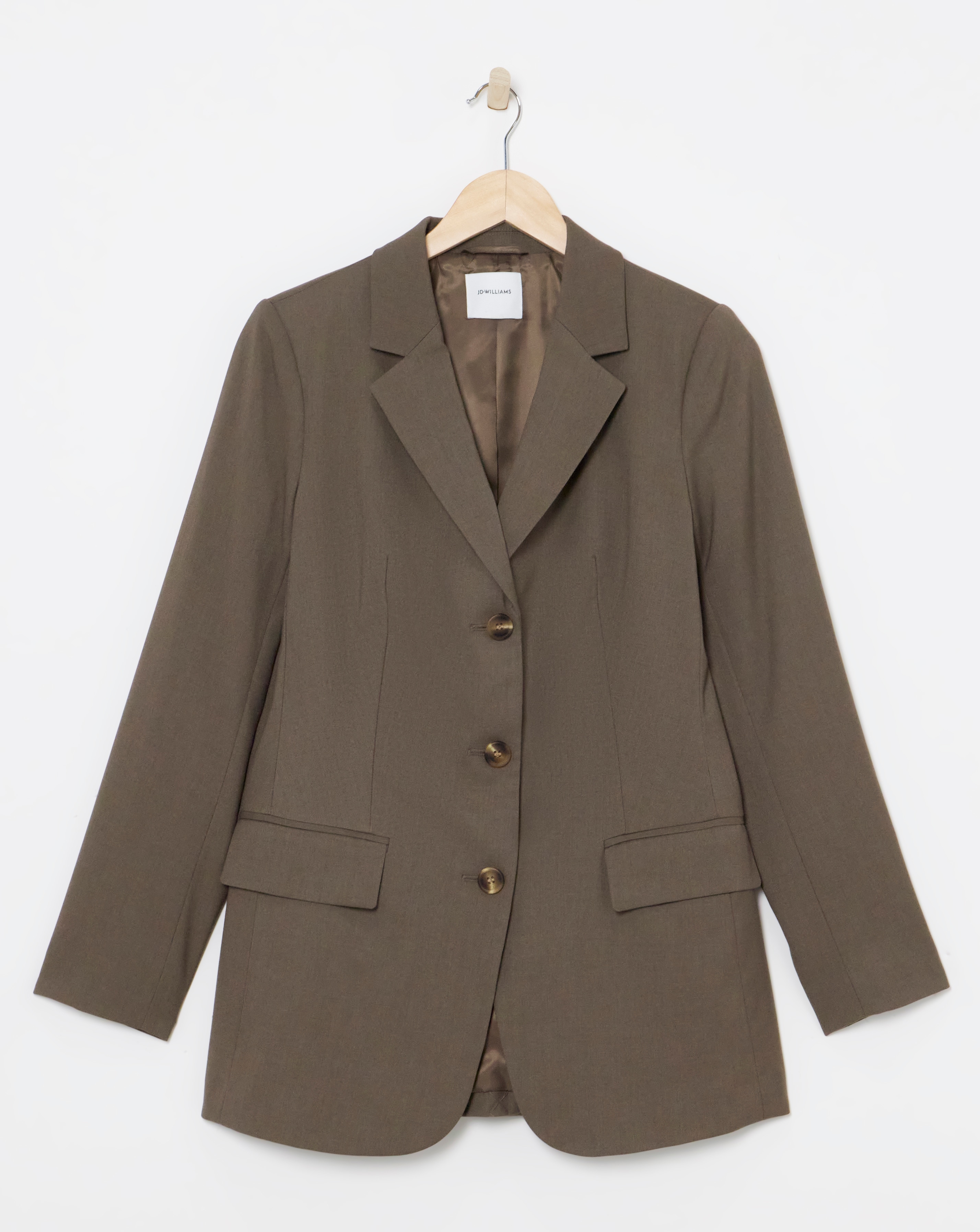 Neutral Single Breasted Blazer