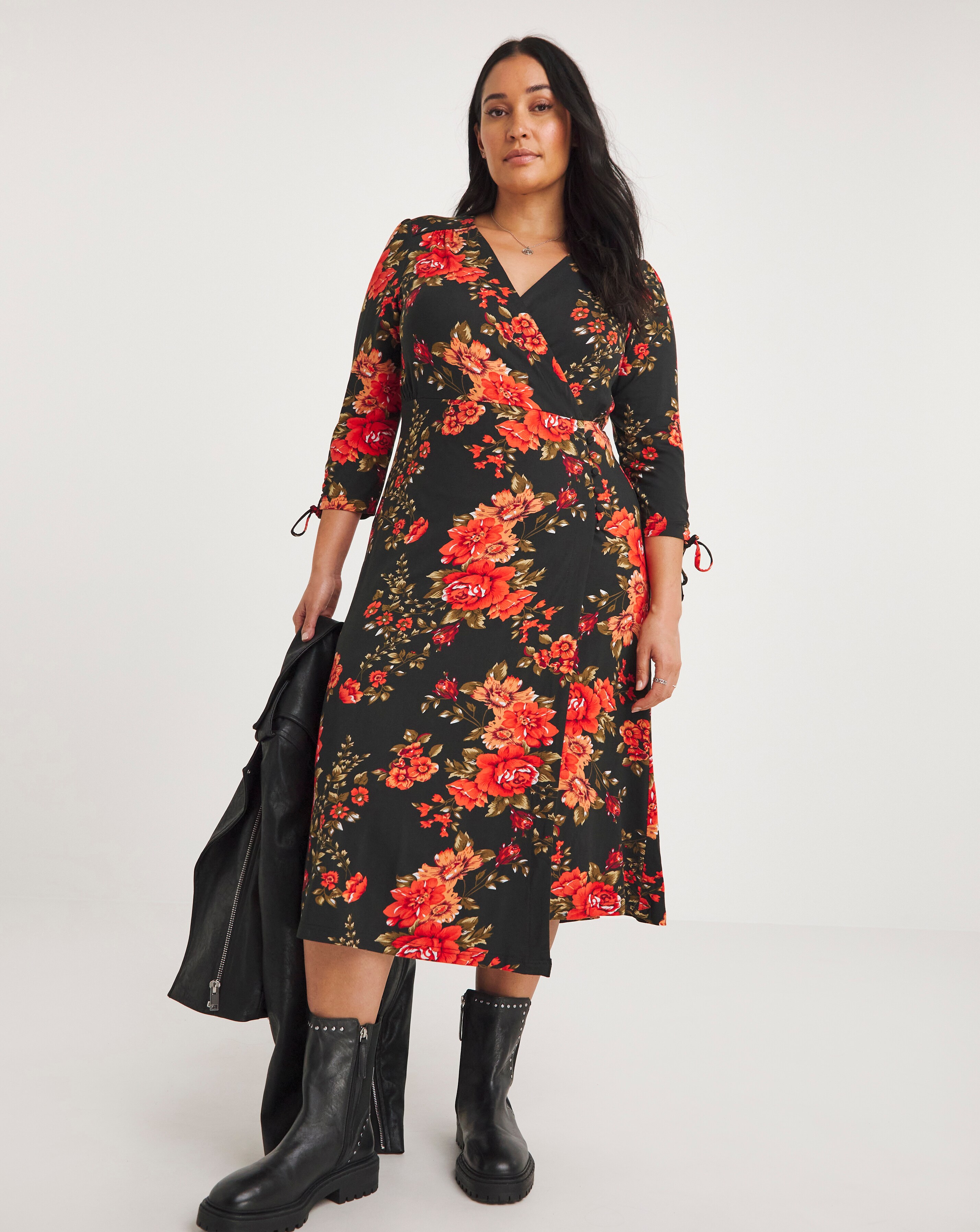 Joe Browns Winter Florals Wrap Dress